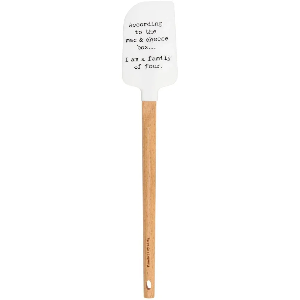 Family Of Four Spatula | Funny Mac & Cheese Quote Double-Sided Silicone Kitchen